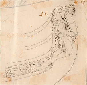 Teckning - Sjöhistoriska museet - SB 1384b