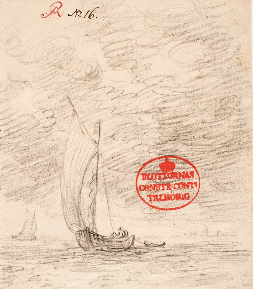 Teckning - Sjöhistoriska museet - OB 95