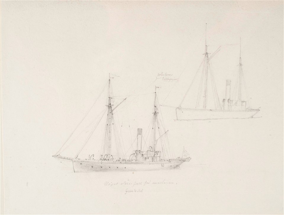 Teckning - Sjöhistoriska museet - OB 787