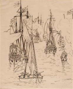 Teckning - Sjöhistoriska museet - OB 734-741 3