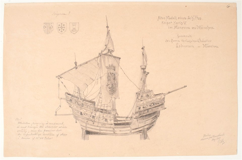 Teckning - Sjöhistoriska museet - OB 233
