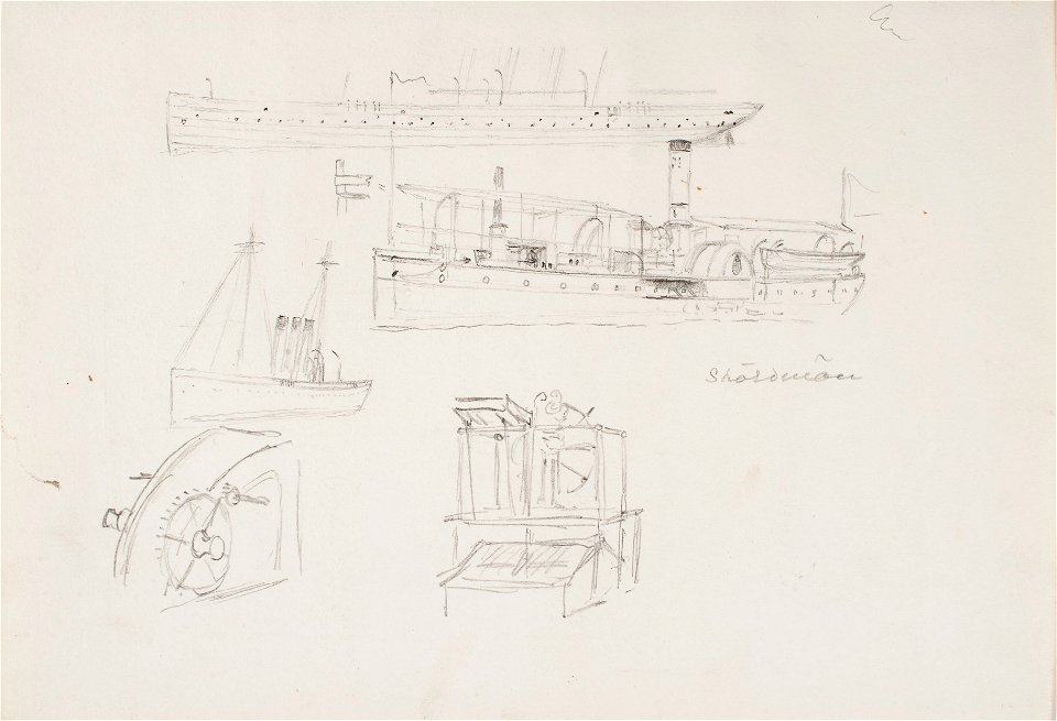 Teckning - Sjöhistoriska museet - OB 791