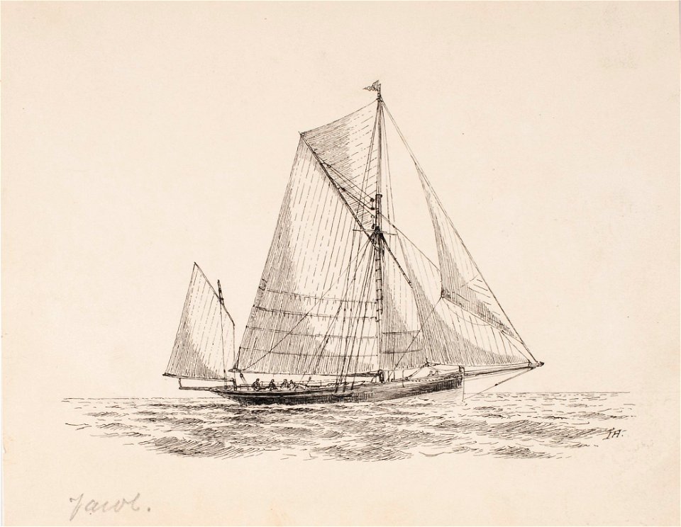 Teckning - Sjöhistoriska museet - SB 1448