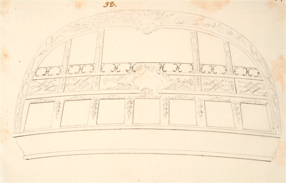 Teckning - Sjöhistoriska museet - SB 1395