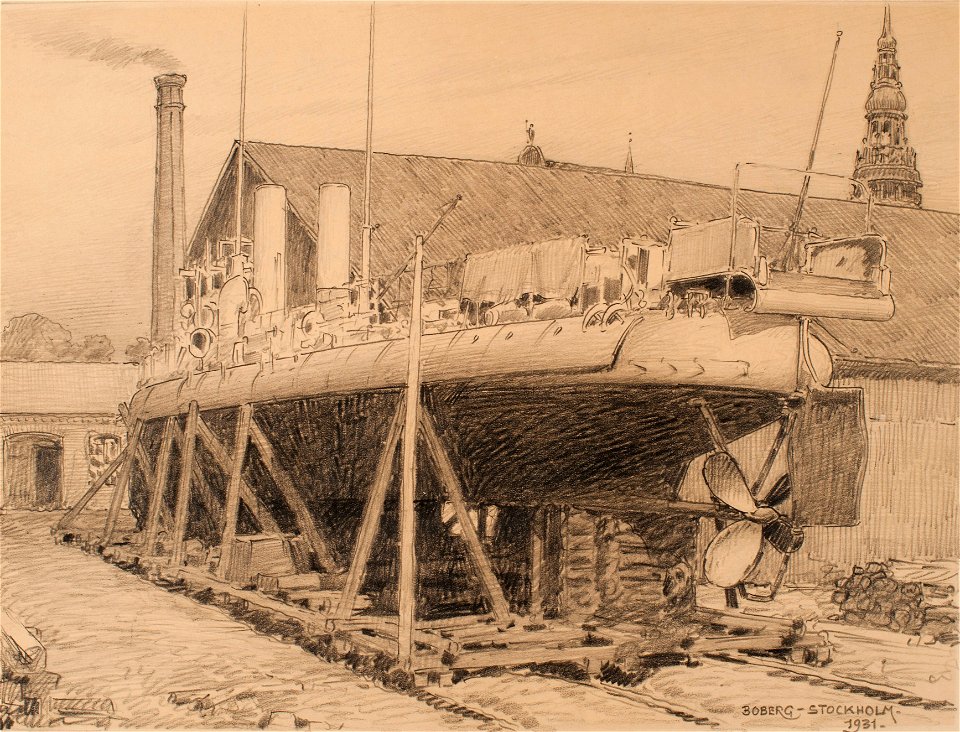 Teckning - Sjöhistoriska museet - OB 627