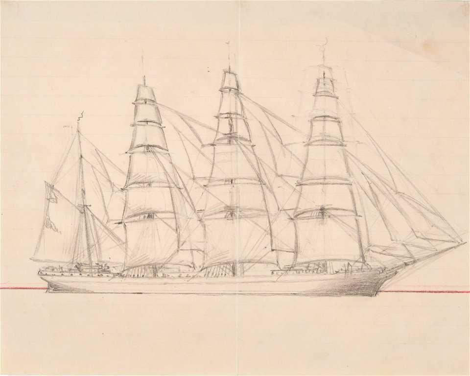 Teckning - Sjöhistoriska museet - SB 1433