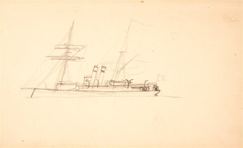 Teckning - Sjöhistoriska museet - OB 135