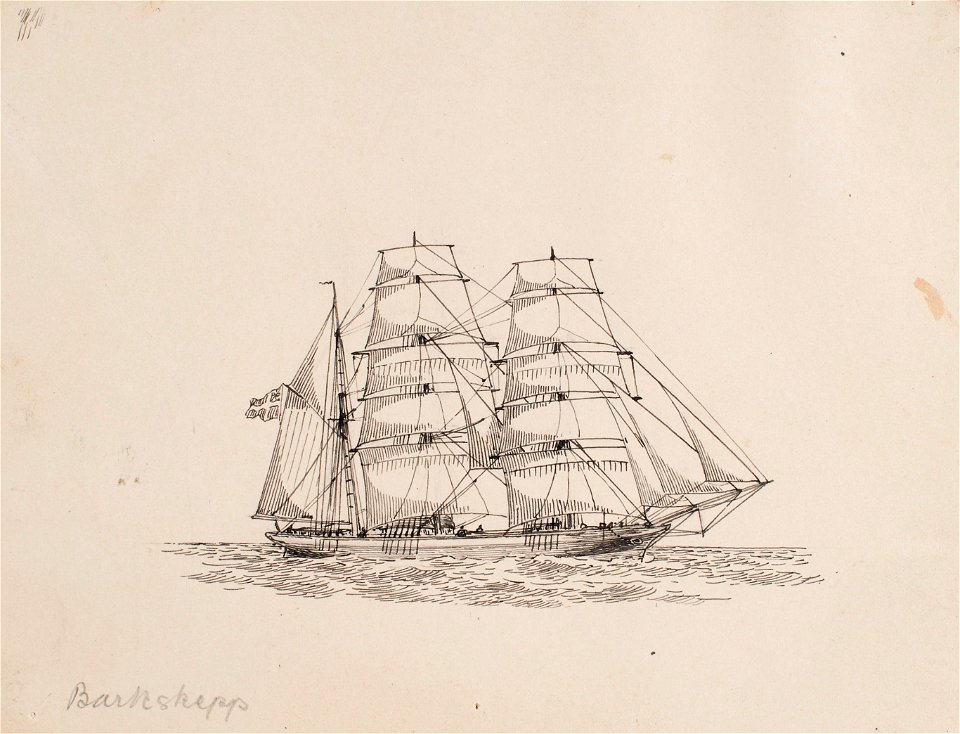 Teckning - Sjöhistoriska museet - SB 1437