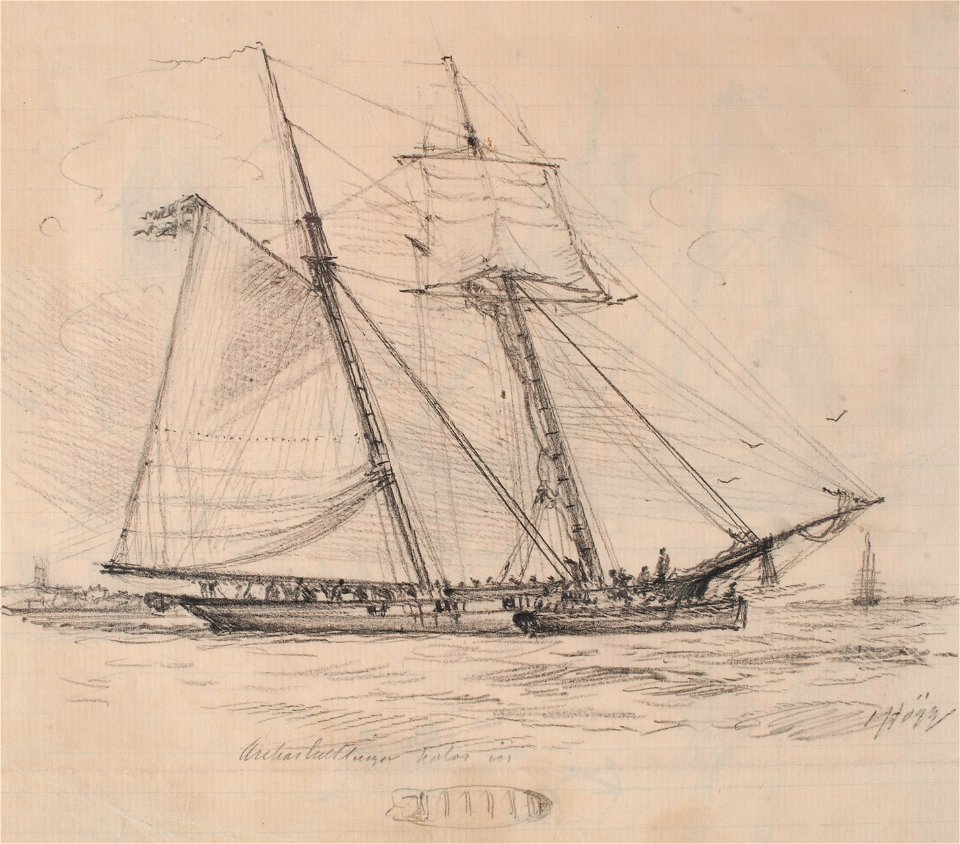 Teckning - Sjöhistoriska museet - OB 760 1