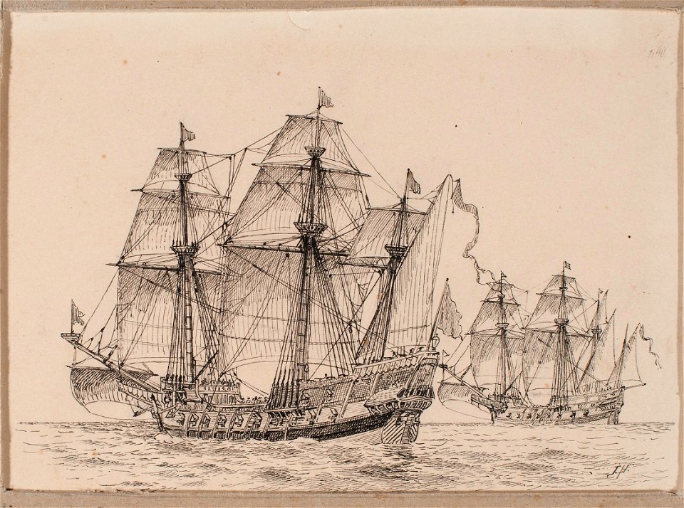 Teckning - Sjöhistoriska museet - OB 290