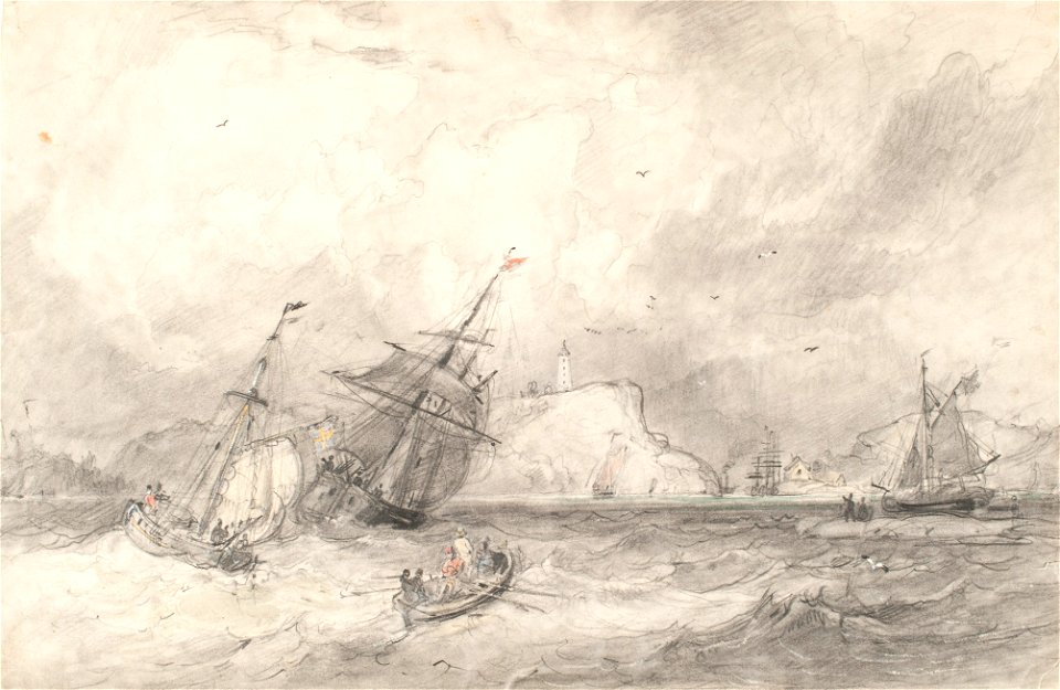Teckning - Sjöhistoriska museet - 1952-04-16