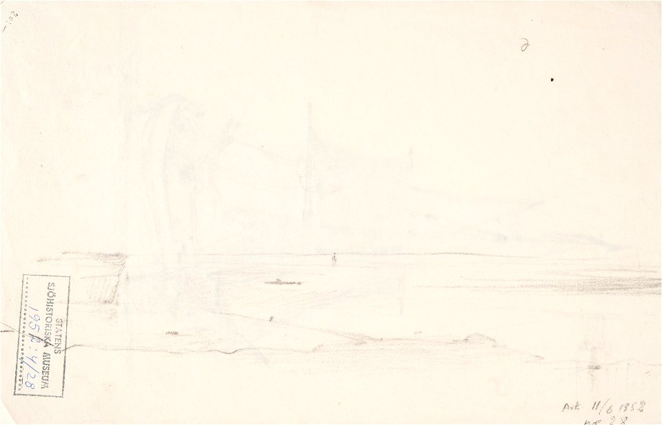 Teckning - Sjöhistoriska museet - 1952-04-28