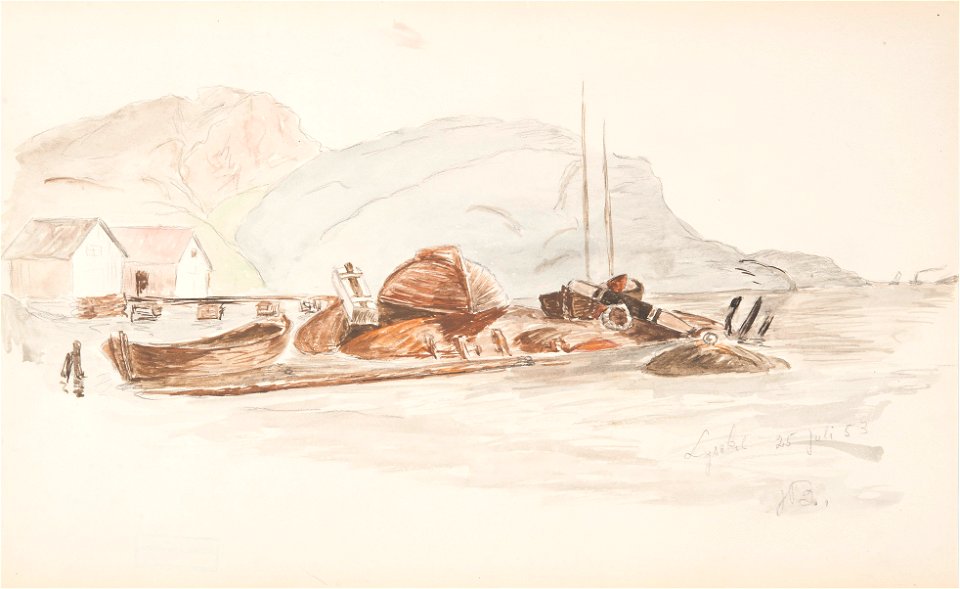Teckning - Sjöhistoriska museet - 1952-04-30