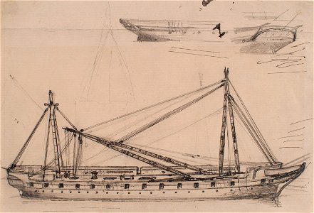 Teckning - Sjöhistoriska museet - OB 784
