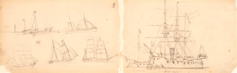 Teckning - Sjöhistoriska museet - OB 109