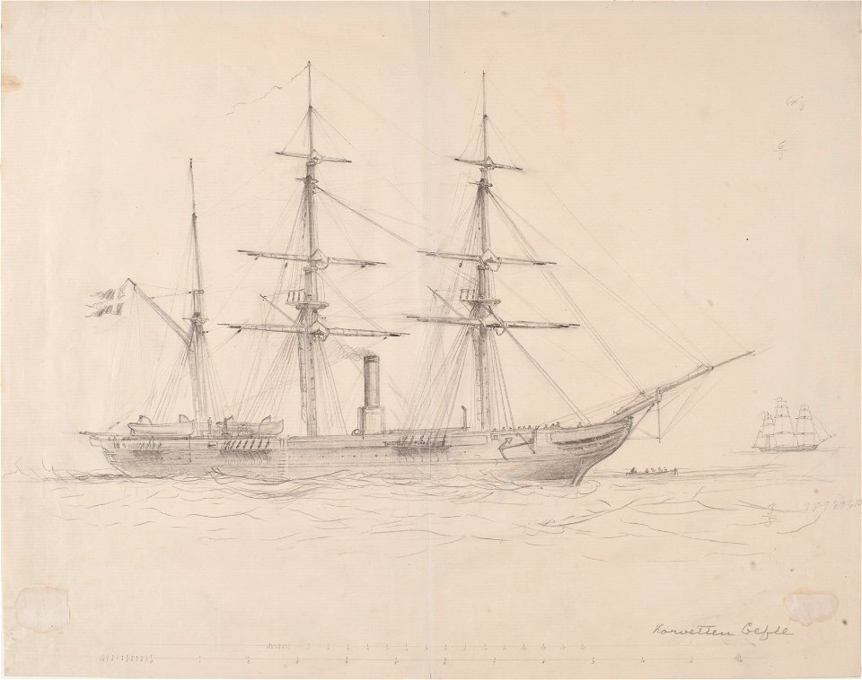 Teckning - Sjöhistoriska museet - OB 176