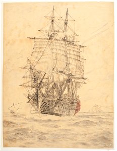 Teckning - Sjöhistoriska museet - OB 374