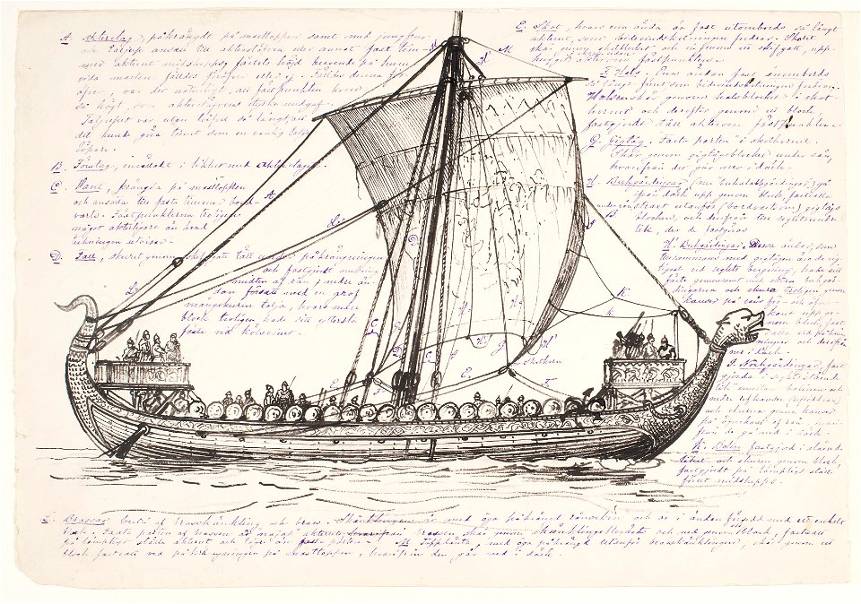 Teckning - Sjöhistoriska museet - OB 377