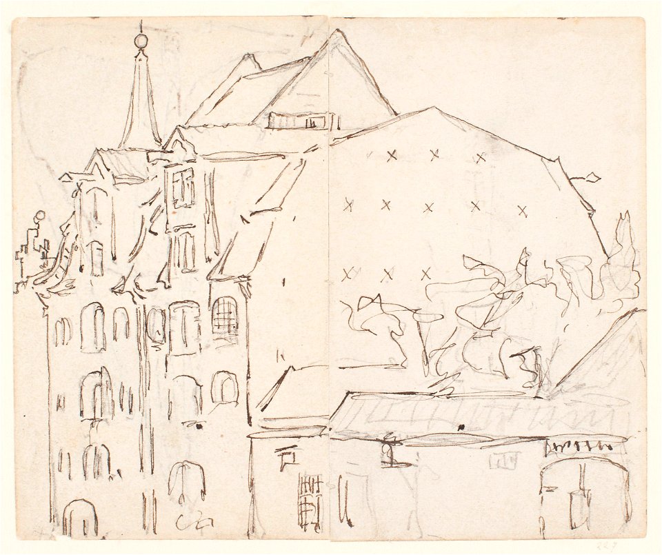 Teckning - Sjöhistoriska museet - SB 227 1