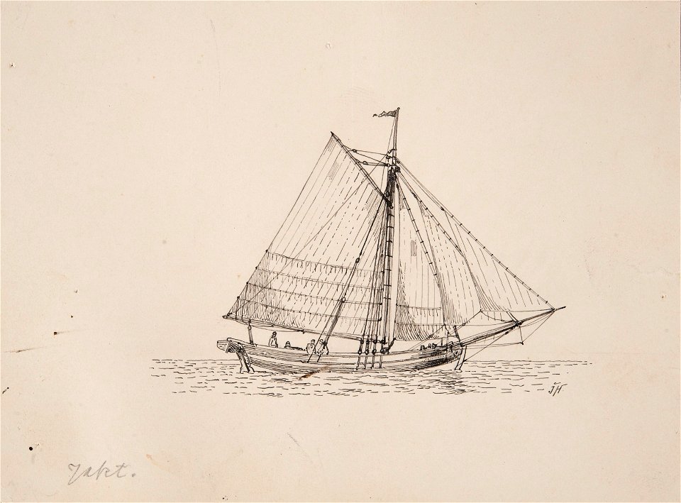 Teckning - Sjöhistoriska museet - SB 1452