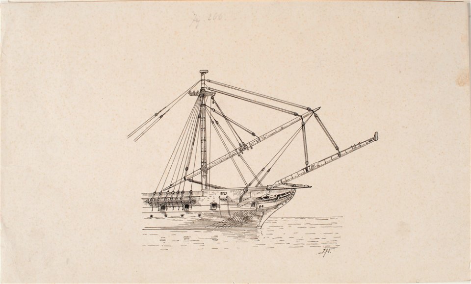 Teckning - Sjöhistoriska museet - OB 418