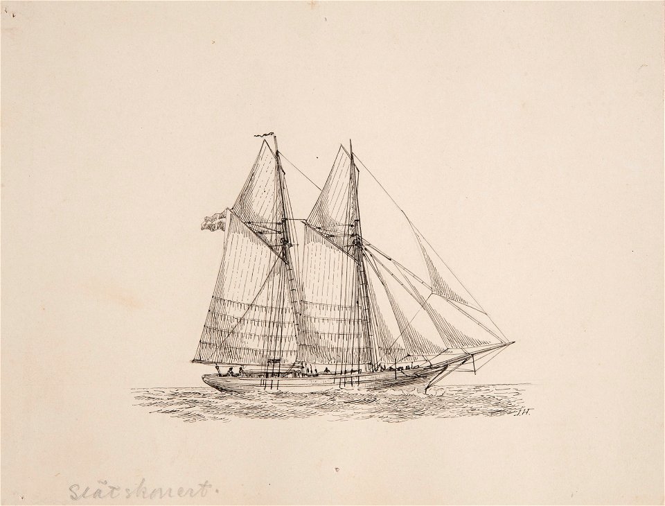 Teckning - Sjöhistoriska museet - SB 1445
