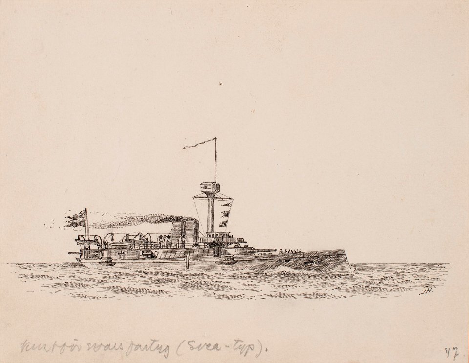 Teckning - Sjöhistoriska museet - OB 775