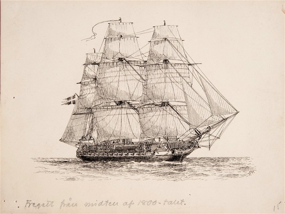 Teckning - Sjöhistoriska museet - OB 772
