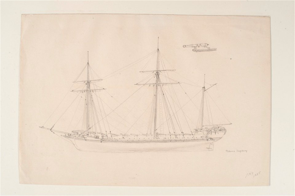 Teckning - Sjöhistoriska museet - OB 436