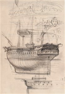 Teckning - Sjöhistoriska museet - OB 788