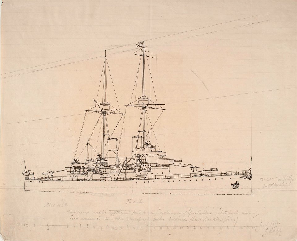 Teckning - Sjöhistoriska museet - OB 439