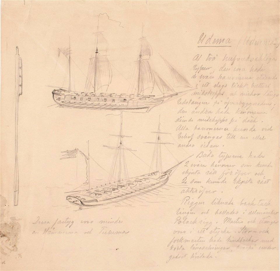 Teckning - Sjöhistoriska museet - OB 713