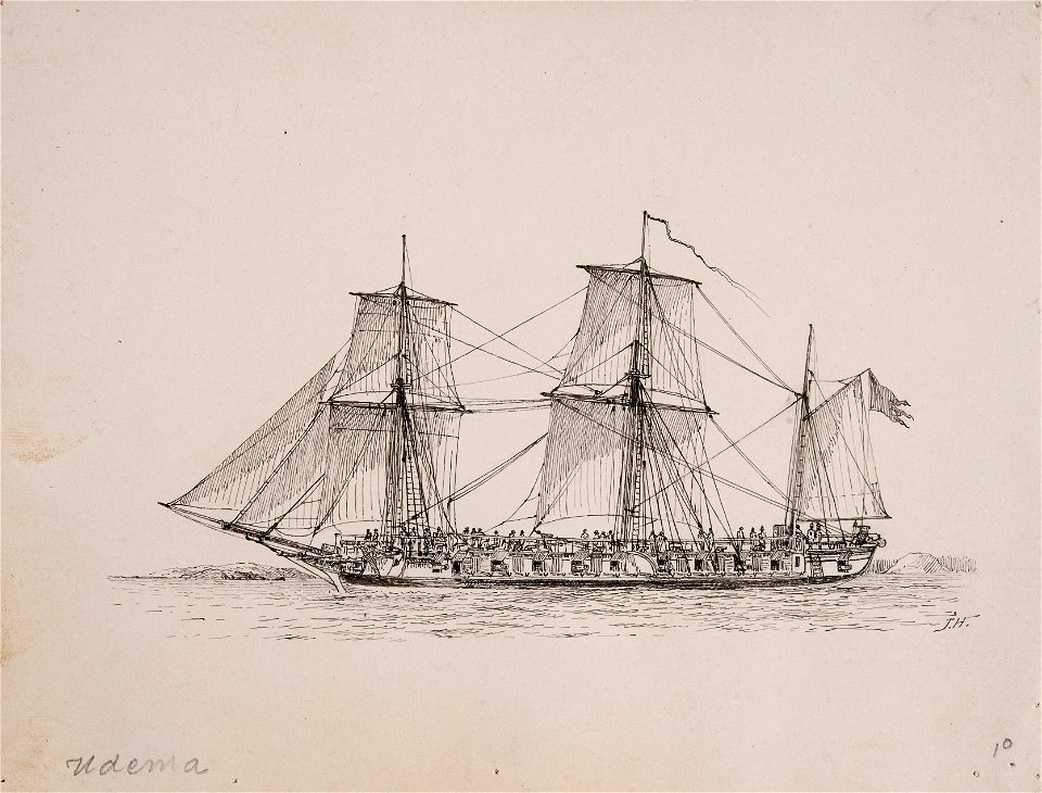 Teckning - Sjöhistoriska museet - OB 768