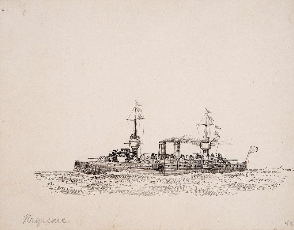 Teckning - Sjöhistoriska museet - OB 776