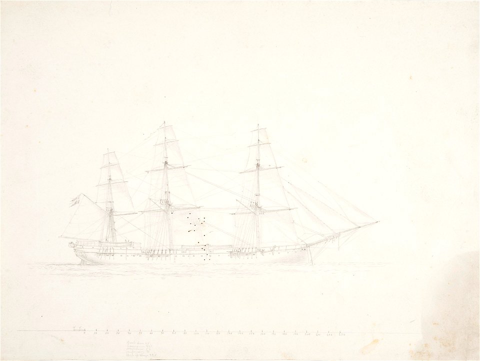 Teckning - Sjöhistoriska museet - OB 762