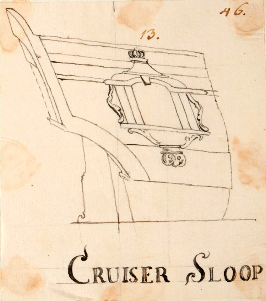 Teckning - Sjöhistoriska museet - SB 1376b