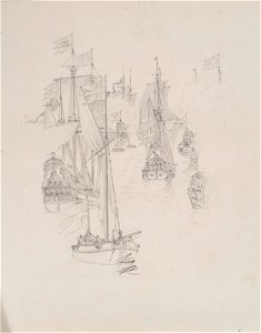 Teckning - Sjöhistoriska museet - OB 734-741 2