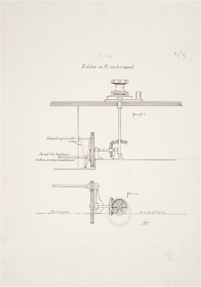 Teckning - Sjöhistoriska museet - OB 484