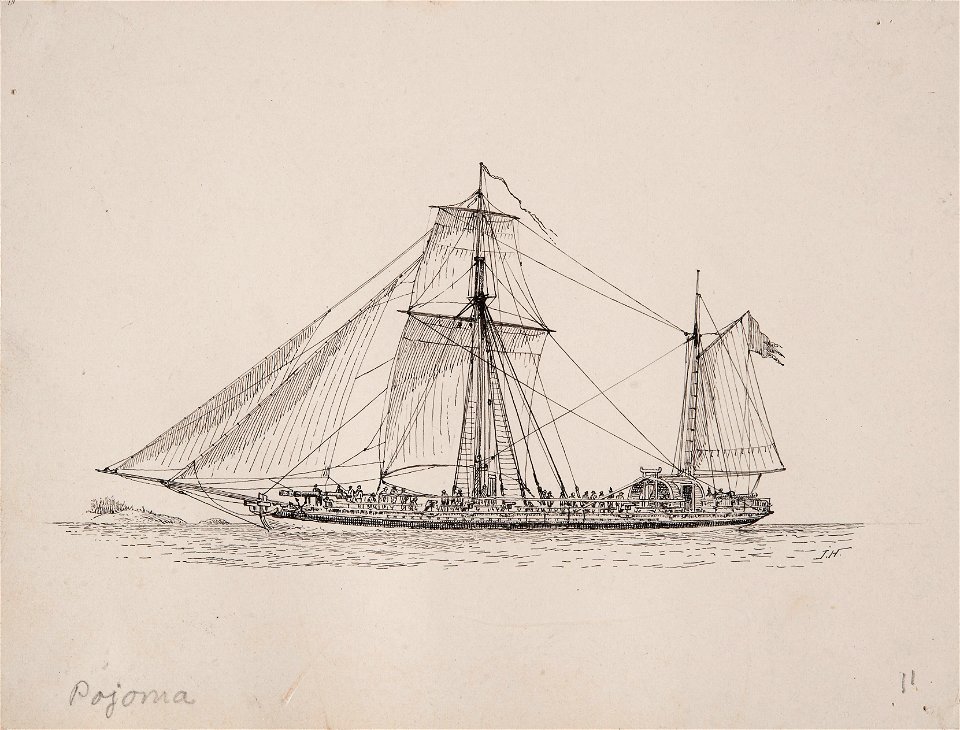 Teckning - Sjöhistoriska museet - OB 769