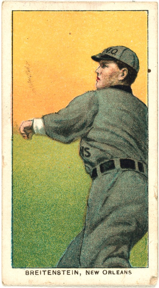Ted Breitenstein, New Orleans Team, baseball card portrait LCCN2008676895