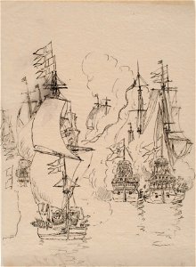 Teckning - Sjöhistoriska museet - OB 734-741