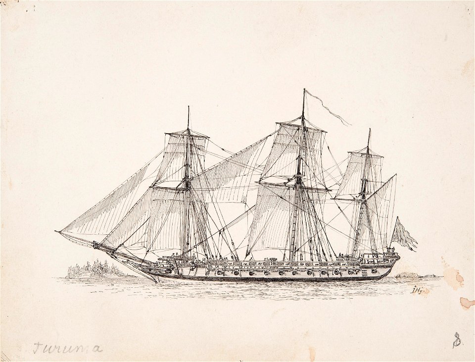 Teckning - Sjöhistoriska museet - OB 766