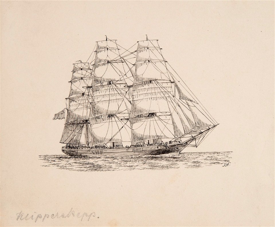 Teckning - Sjöhistoriska museet - SB 1436
