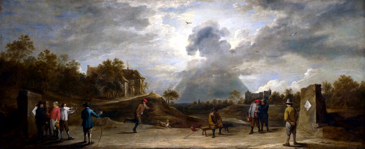 TENIERS the Younger, David - Peasants at Archery (1645)