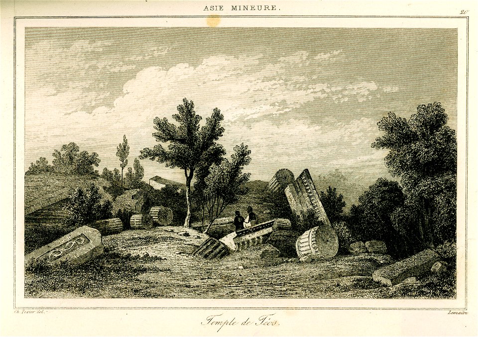 Temple de Teos - Texier Charles Félix Marie - 1882