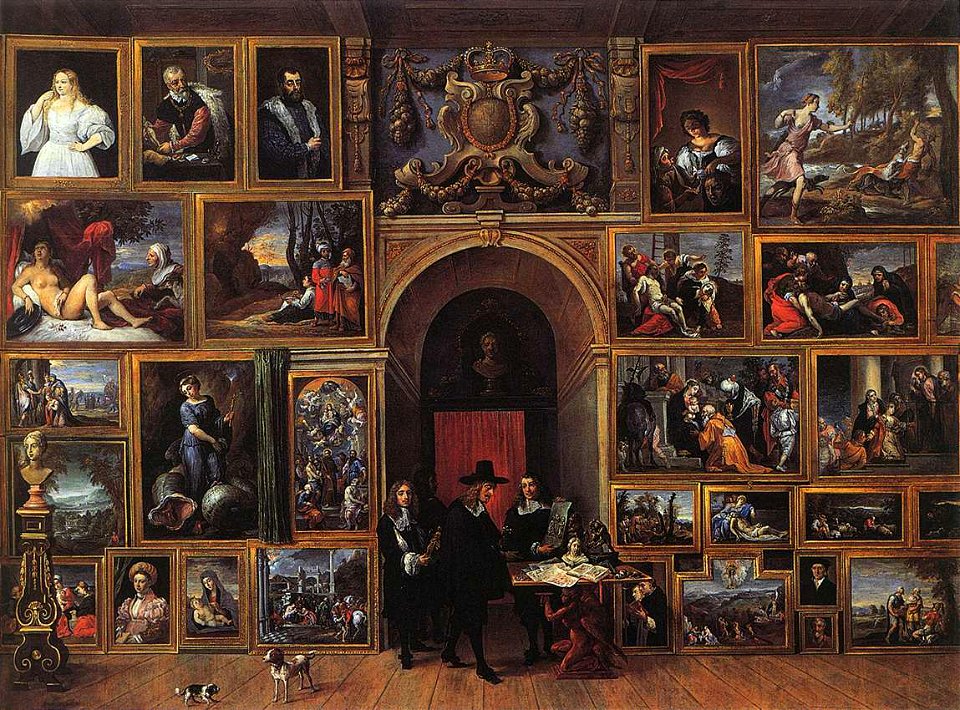 David Teniers (II) - Archduke Leopold Wilhelm of Austria in his Gallery - WGA22064