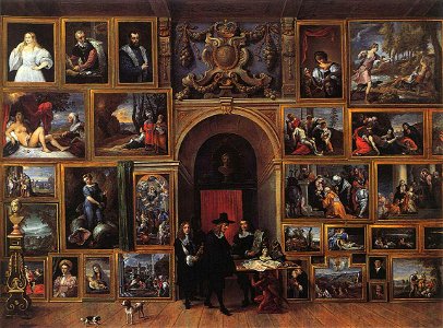 David Teniers (II) - Archduke Leopold Wilhelm of Austria in his Gallery - WGA22064