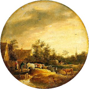 David Teniers the Younger - Landscape with Cows