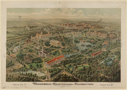 Tennessee Centennial Exposition, Nashville, Tennessee, 1897. Opens May 1st - Closes Oct. 31st - The Henderson Litho. Co., Cincinnati. LCCN95501846