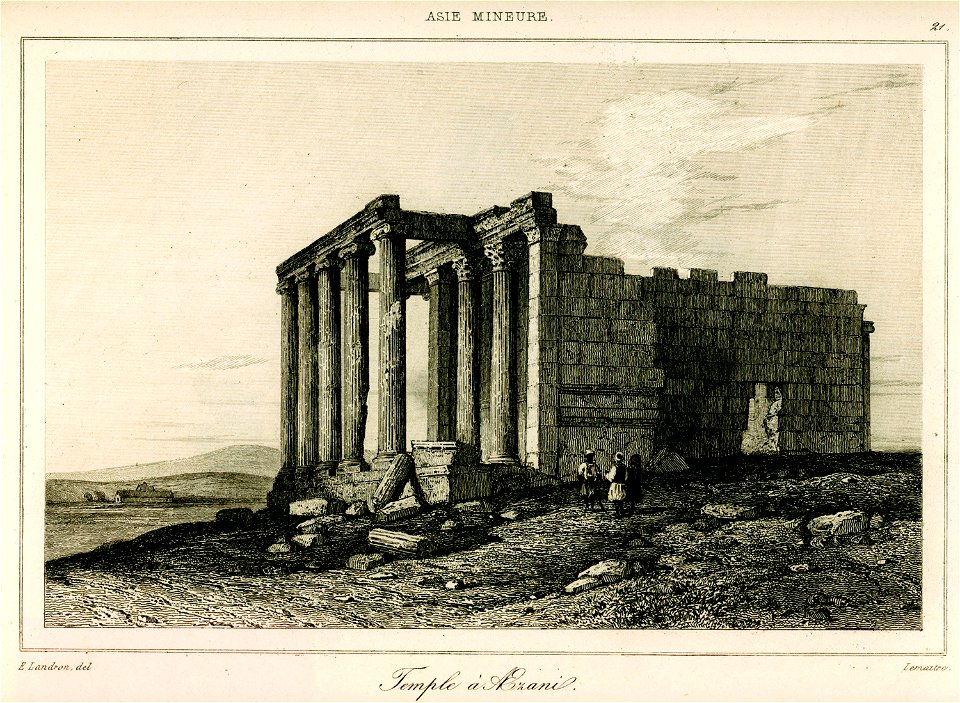 Temple à Aezani - Texier Charles Félix Marie - 1882